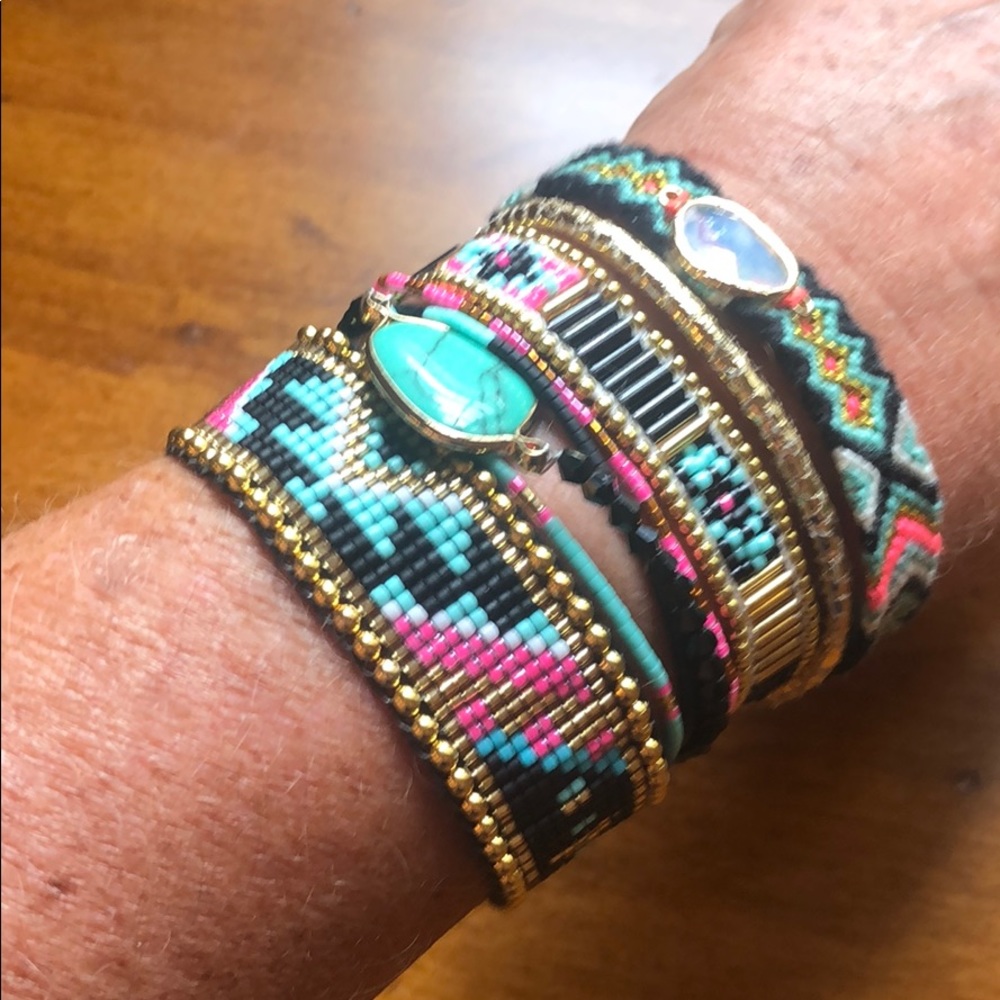 Hipanema multi-colored cuff bracelet